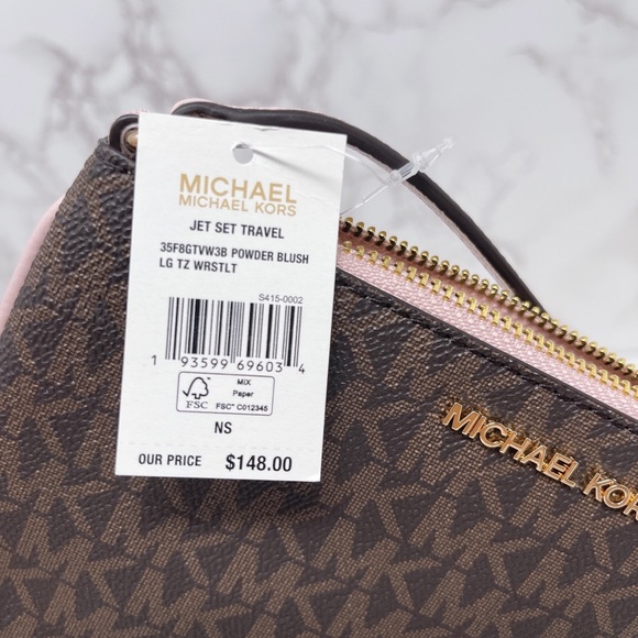 Michael Kors JST Large Top Zip Wristlet - Picture 7 of 8